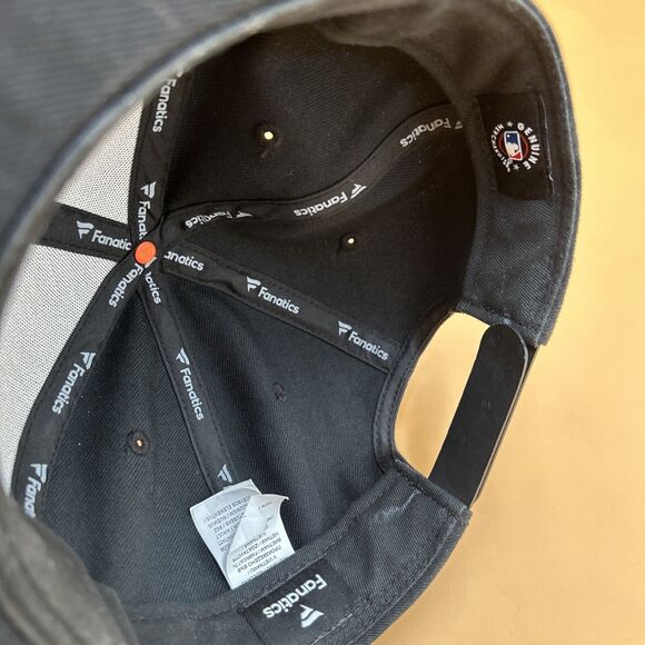 MLB Cincinnati Reds Snapback Hat Baseball Cap Black Fanatics Official License - Picture 5 of 5